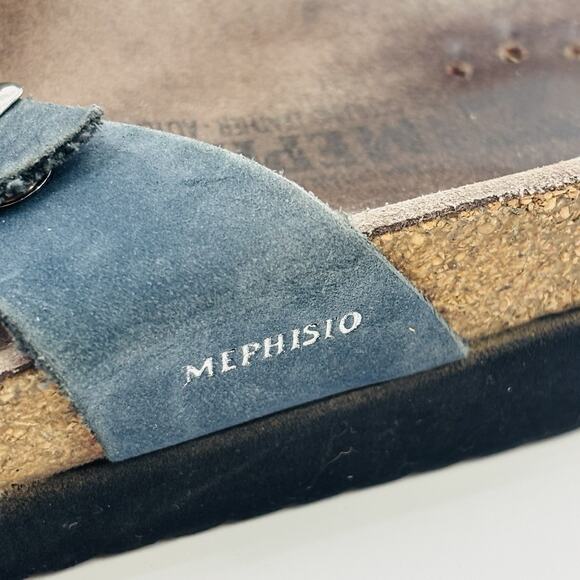 Mephisto Womens Huleda Sandal Slides Size 39 US 9 Slip On Designer Buckle Strap - Picture 2 of 6